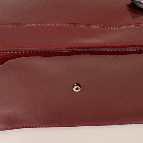 Stauer Red Patent Leather Purse NWOT - Picture 15 of 16